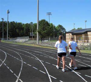 Sarah and Shannon Walking