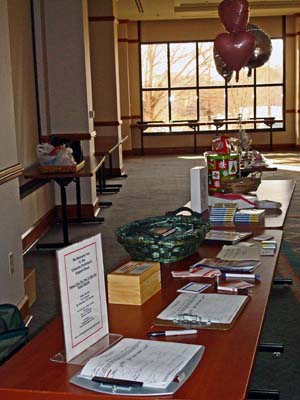 Photo of entrance to meeting and party